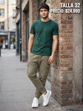 Pantalon jogger con bolsillo cargo para hombre