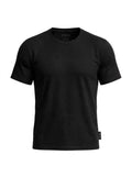 Polera unicolor negra y blamnca